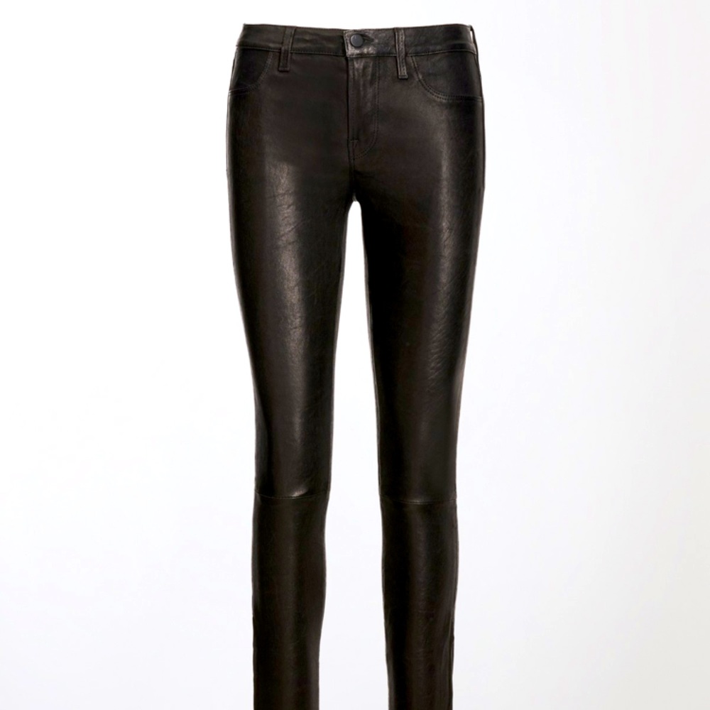 New L8001 MID-RISE SKINNY PANT IN LEATHER
